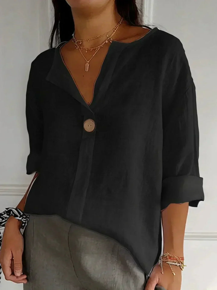 Jessa™ | Relaxed V-Neck Blouse