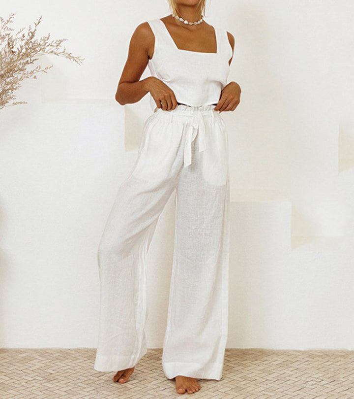 Lily™ - Chic Top with Wide-Leg Pants Set