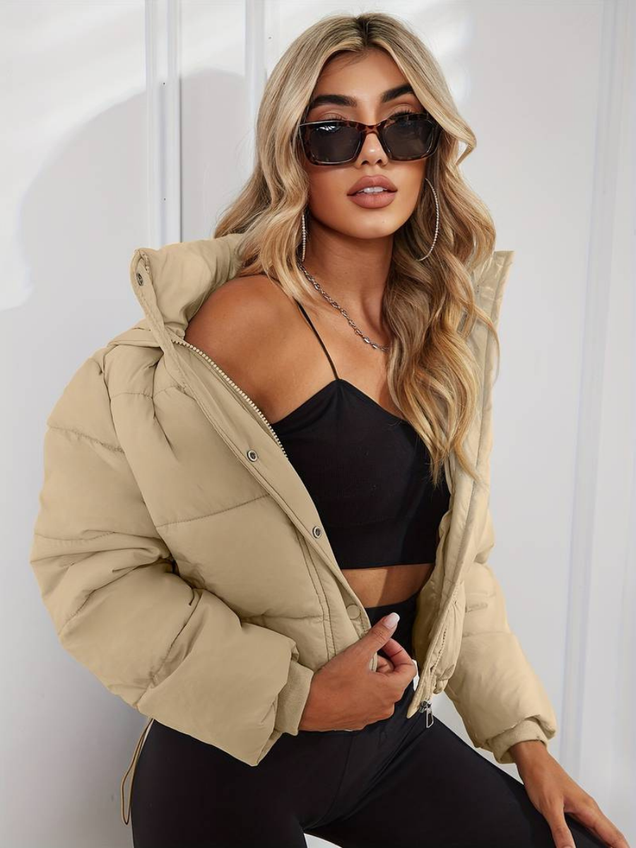 Tamara I Cropped Puffer Jacket with Hood