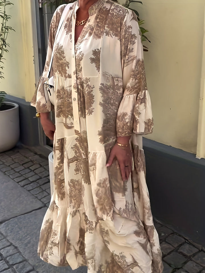 Hannah - Stylish Floral Print Casual Dress