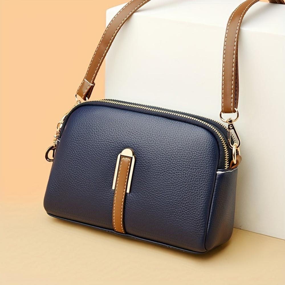 Mila Litchi Textured Crossbody Bag