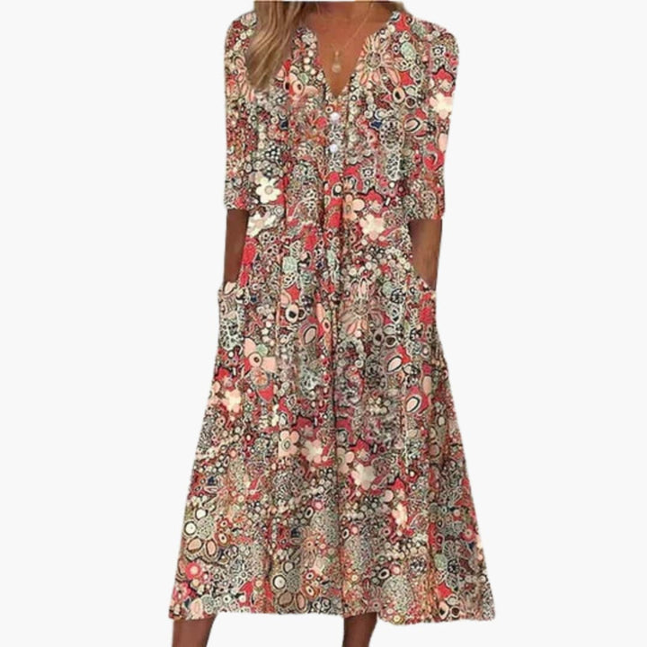 Luna – Bohemian Midi Dress