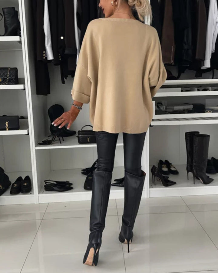 Isabella™ - Elegant Knit Blouse