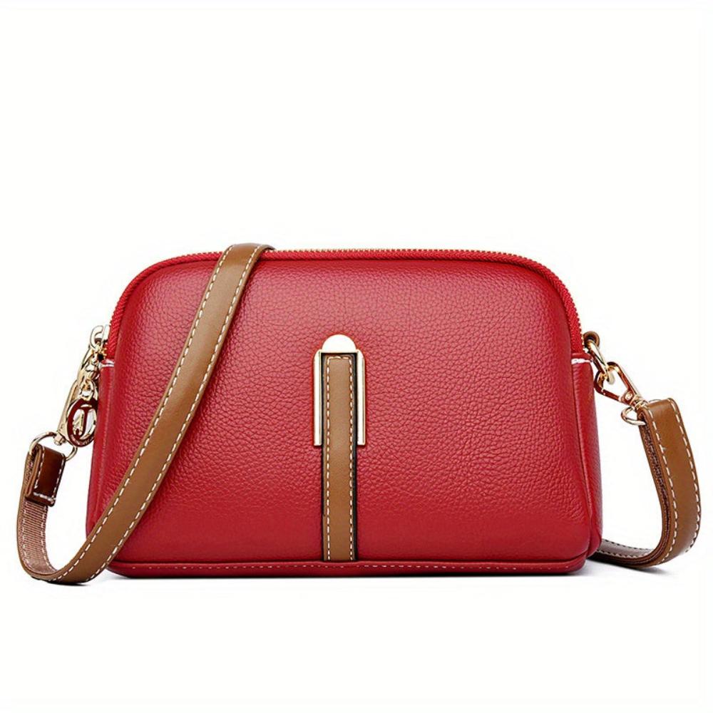 Mila Litchi Textured Crossbody Bag