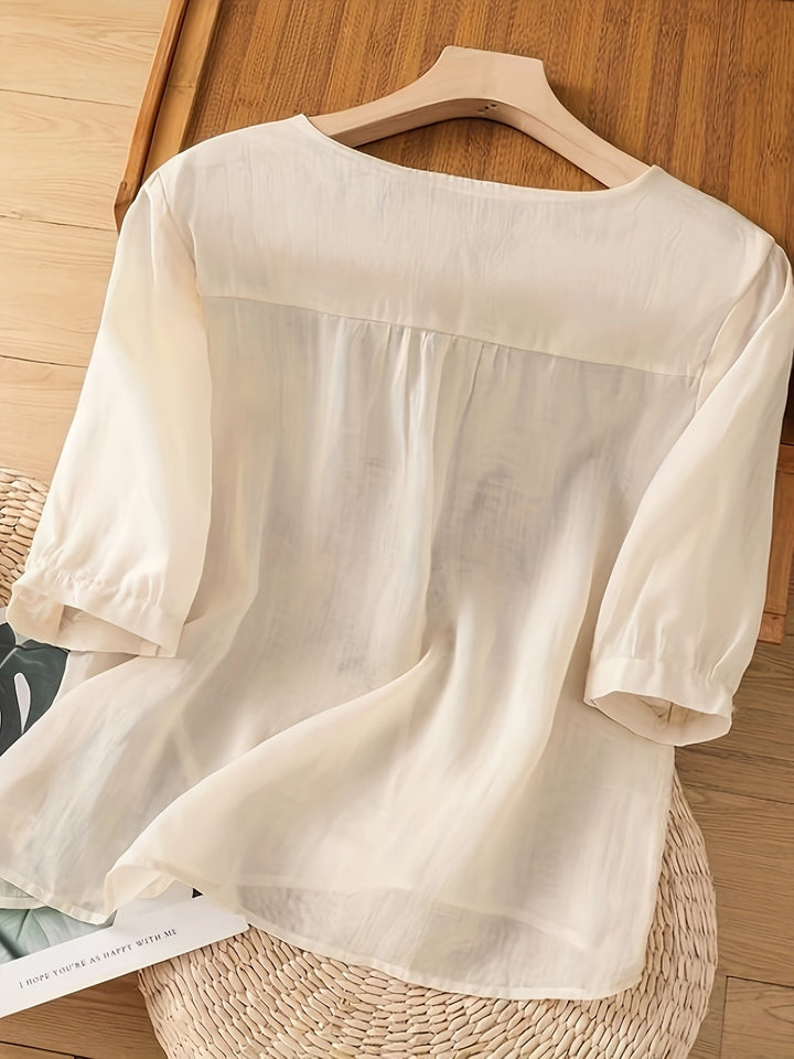 Lily™ - Elegant Floral Blouse
