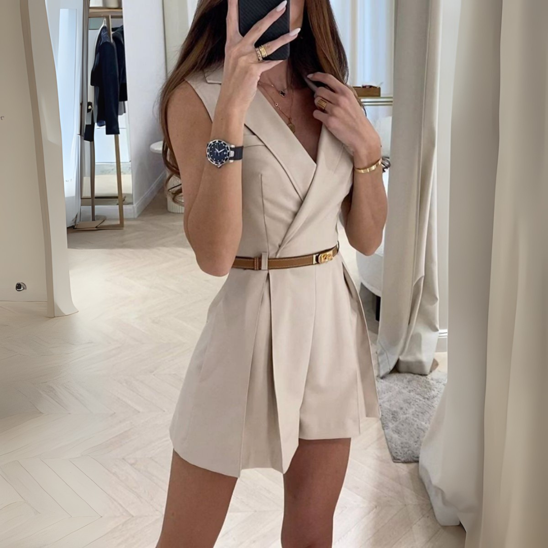 Mia | Tailored Belted Playsuit