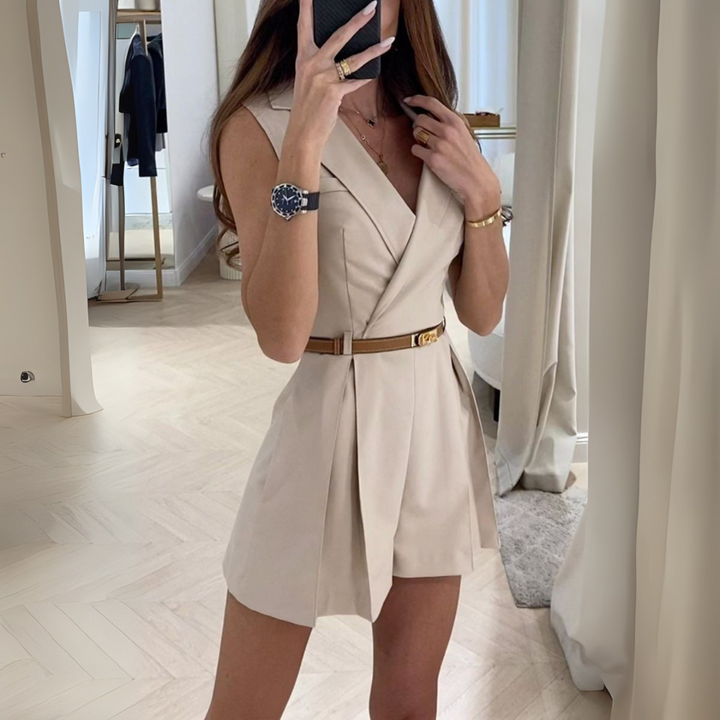 Mia | Tailored Belted Playsuit