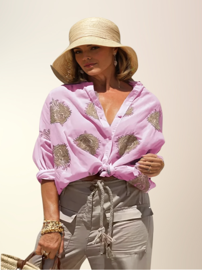 Simone™ | Ibiza Style Chic Blouse