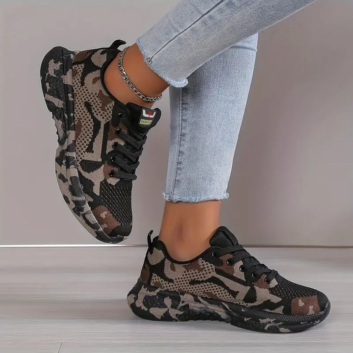Layla™ - Comfy Wear-Resistant Camo Sneakers