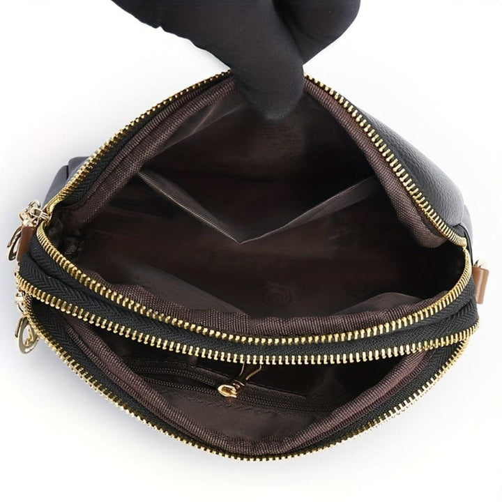 Mila Litchi Textured Crossbody Bag