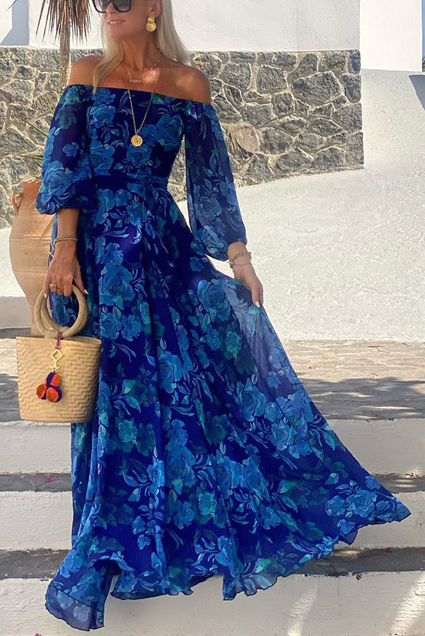Aubrey - Floral Off-Shoulder Maxi Dress
