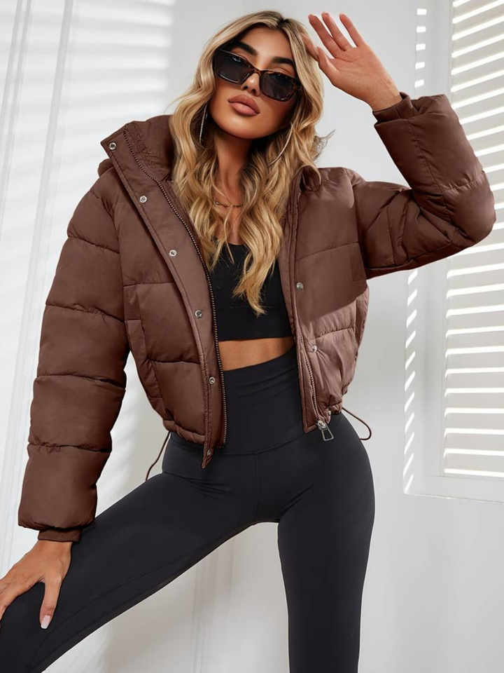 Tamara I Cropped Puffer Jacket with Hood