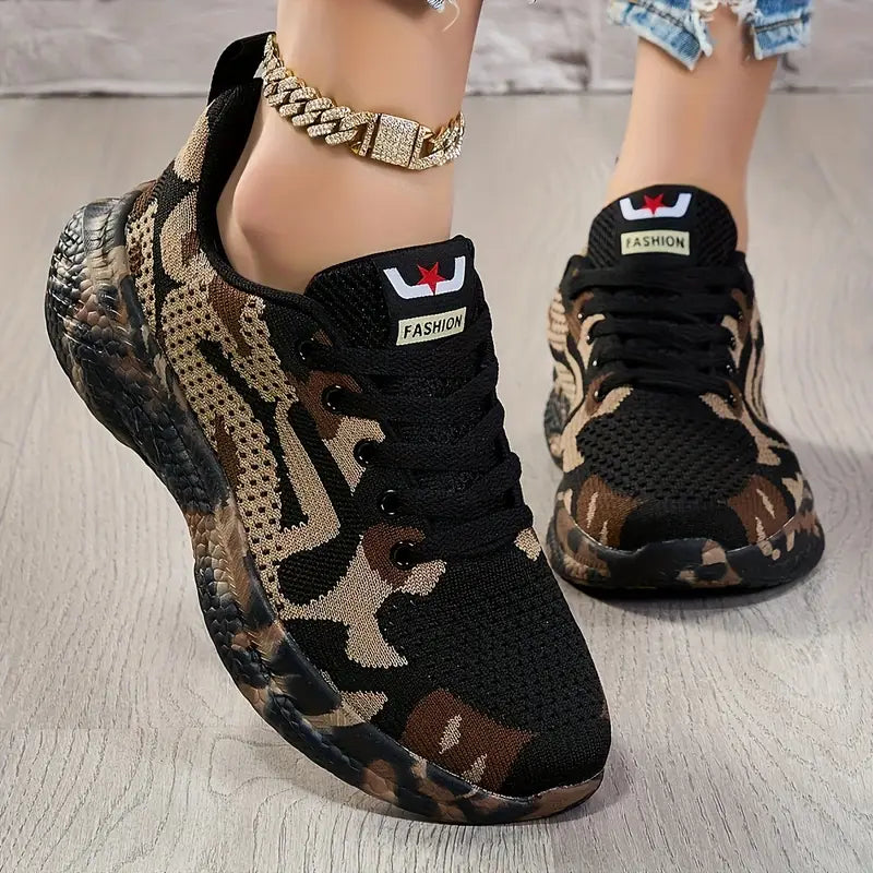 Layla™ - Comfy Wear-Resistant Camo Sneakers