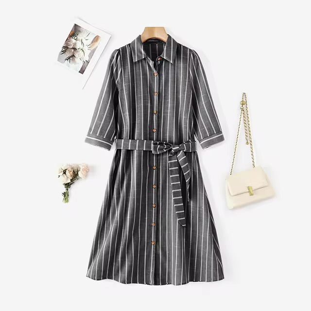 Mia™ - Comfortable Striped Dress