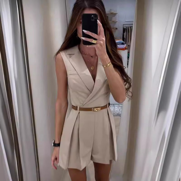 Mia | Tailored Belted Playsuit