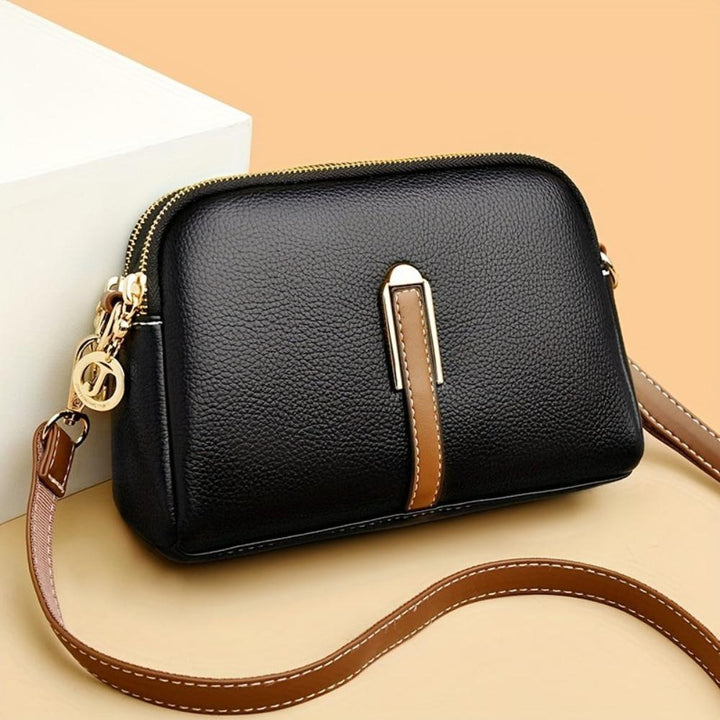 Mila Litchi Textured Crossbody Bag
