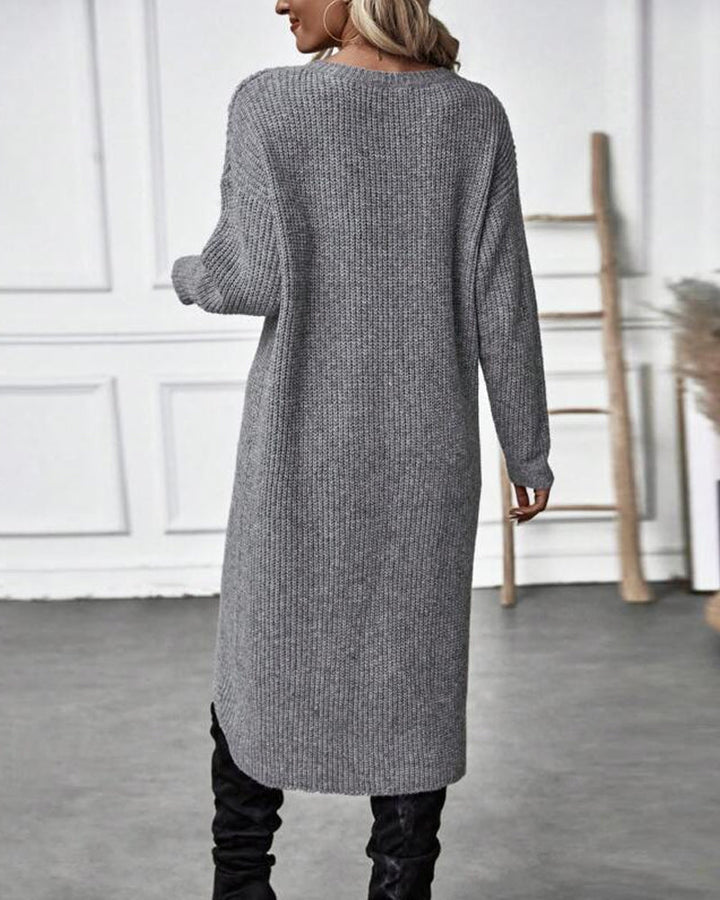 Lotte I Asymmetric Knitted Dress