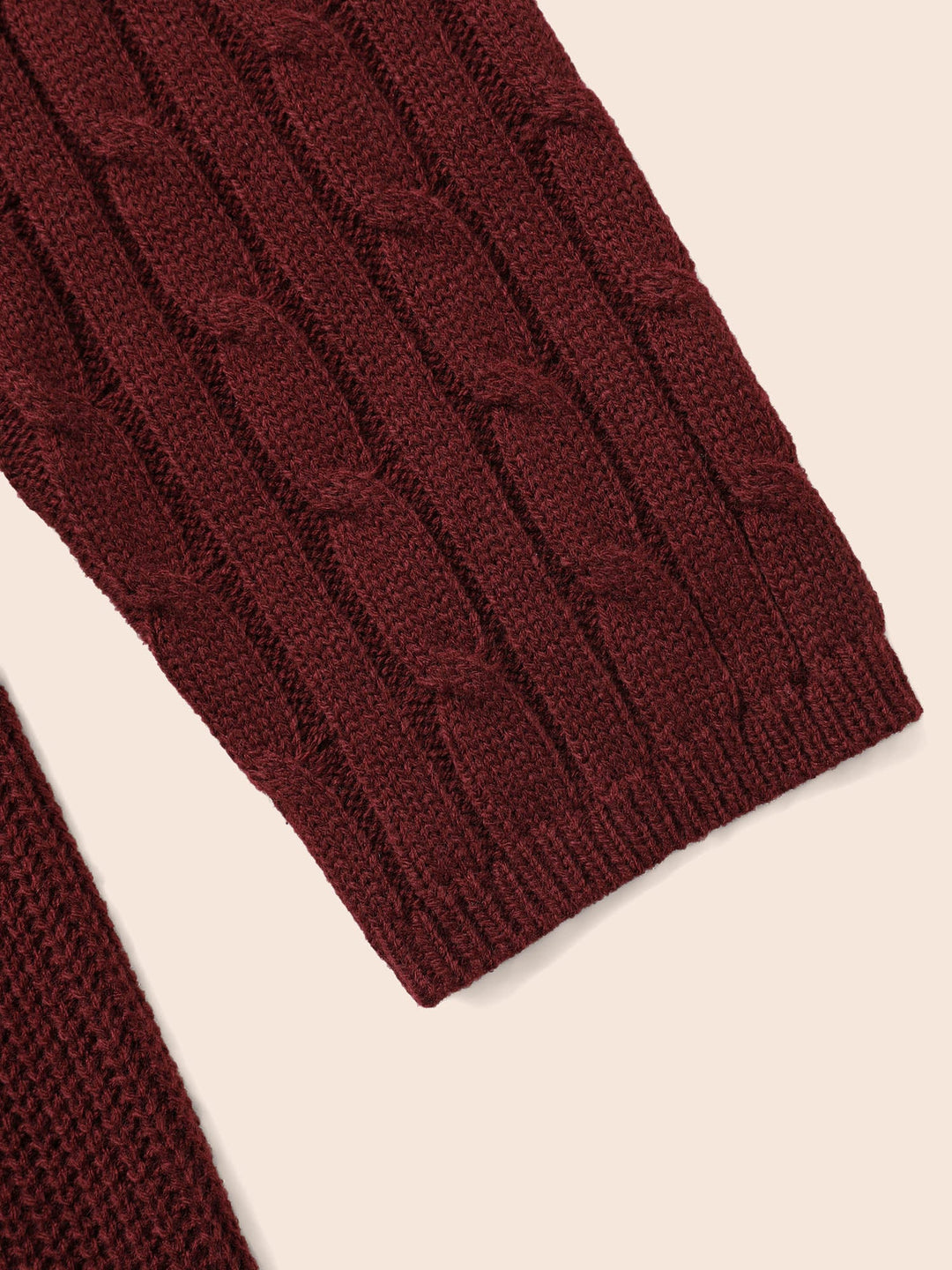 Miriam I Cable Knit Fit-and-Flare Midi Dress
