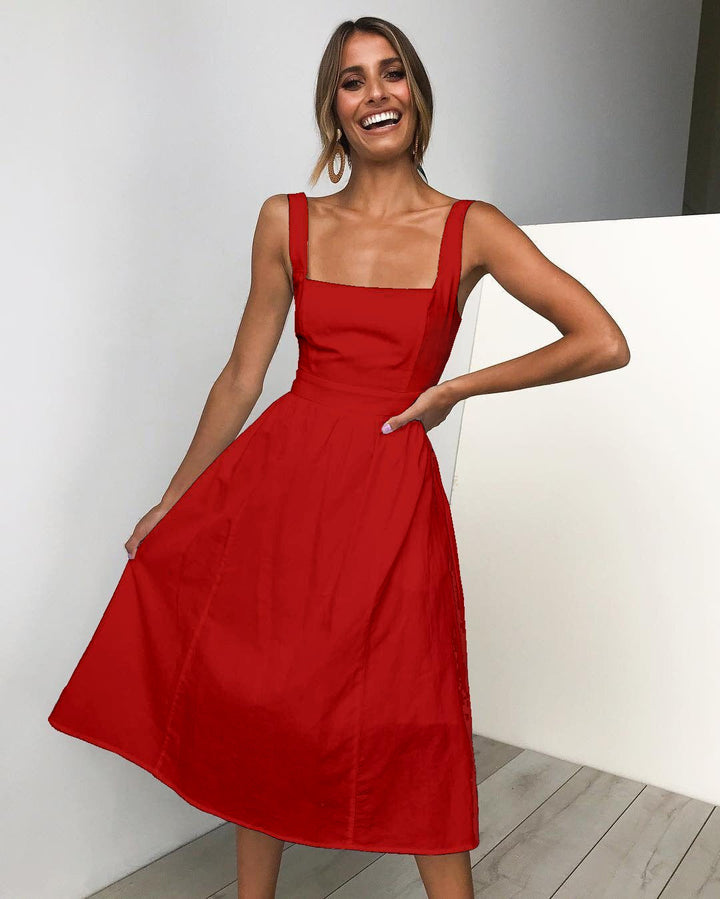 Anna - Timeless Square Neck Dress