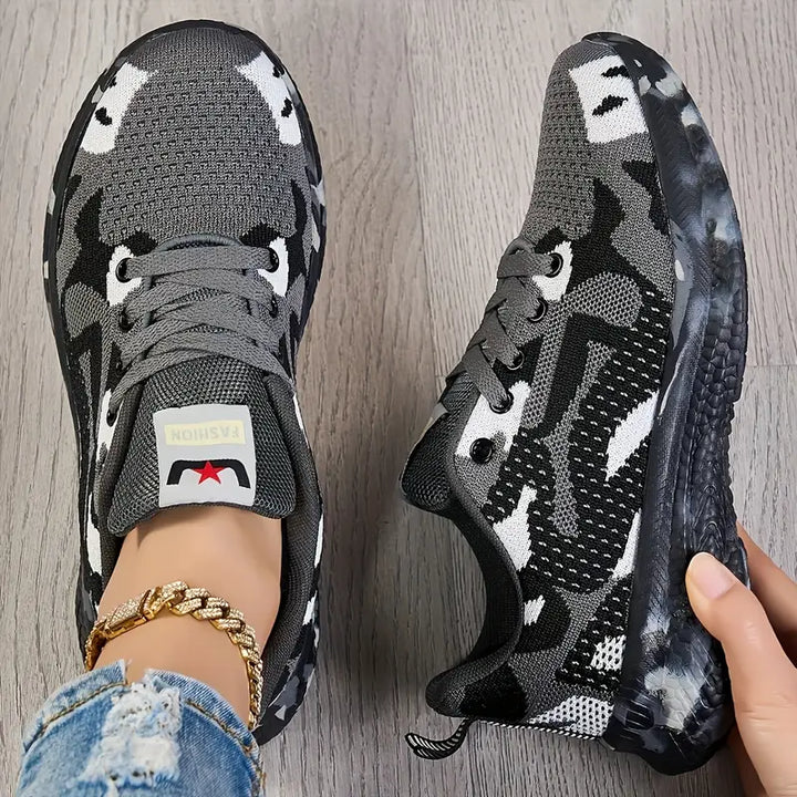 Layla™ - Comfy Wear-Resistant Camo Sneakers