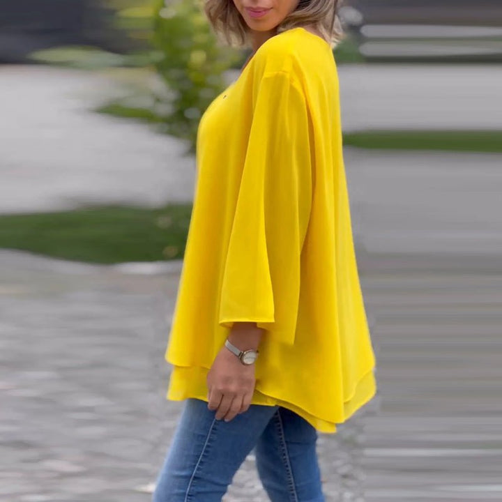 Lorelai™ | Women’s Chiffon Zipper Blouse
