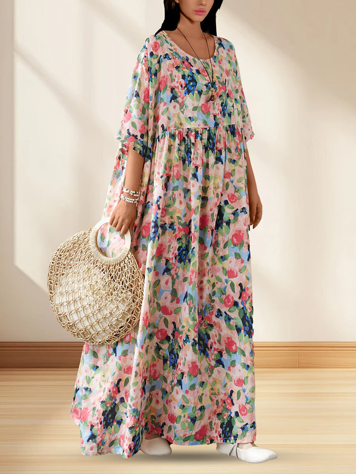 Valerie - Comfortable Floral Maxi Dress