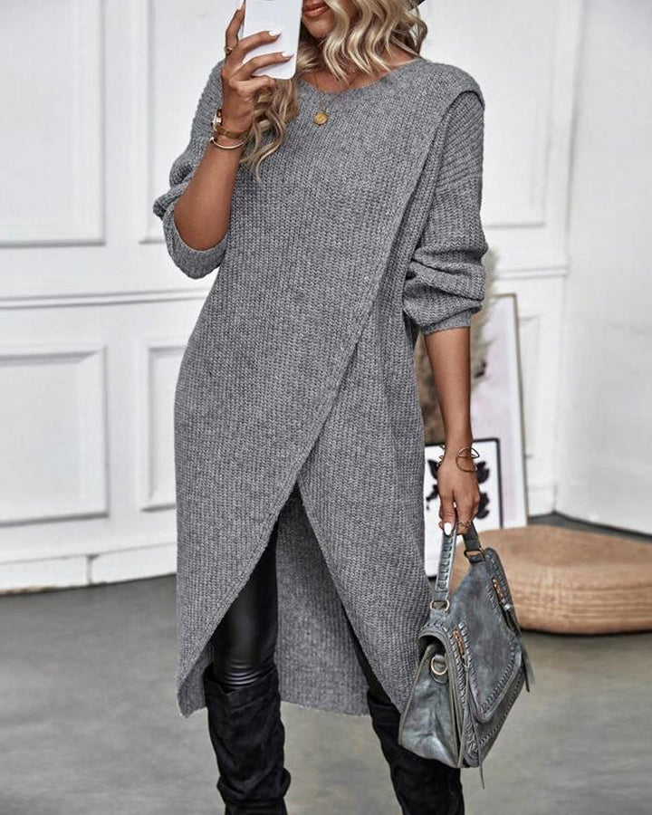 Lotte I Asymmetric Knitted Dress