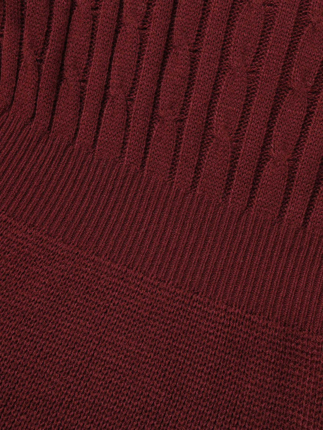 Miriam I Cable Knit Fit-and-Flare Midi Dress