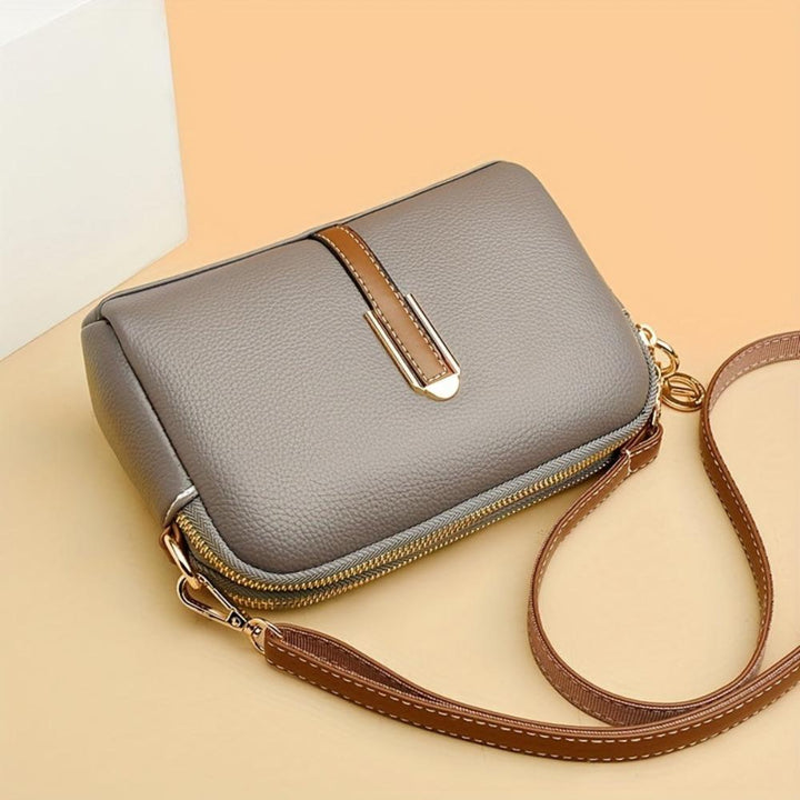 Mila Litchi Textured Crossbody Bag