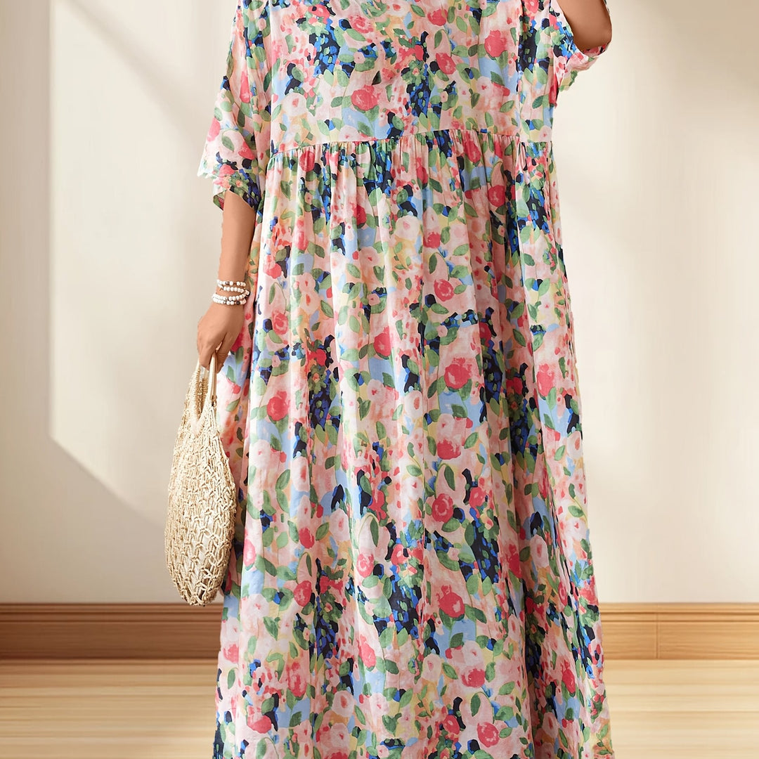 Valerie - Comfortable Floral Maxi Dress