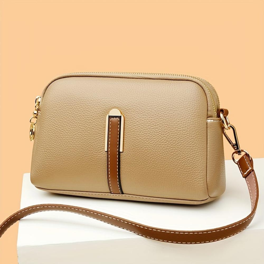 Mila Litchi Textured Crossbody Bag
