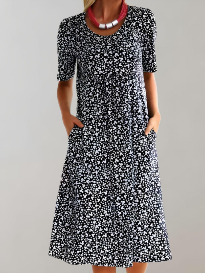 Mira – Breezy Floral Midi with Pockets
