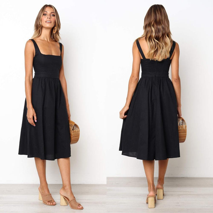 Anna - Timeless Square Neck Dress