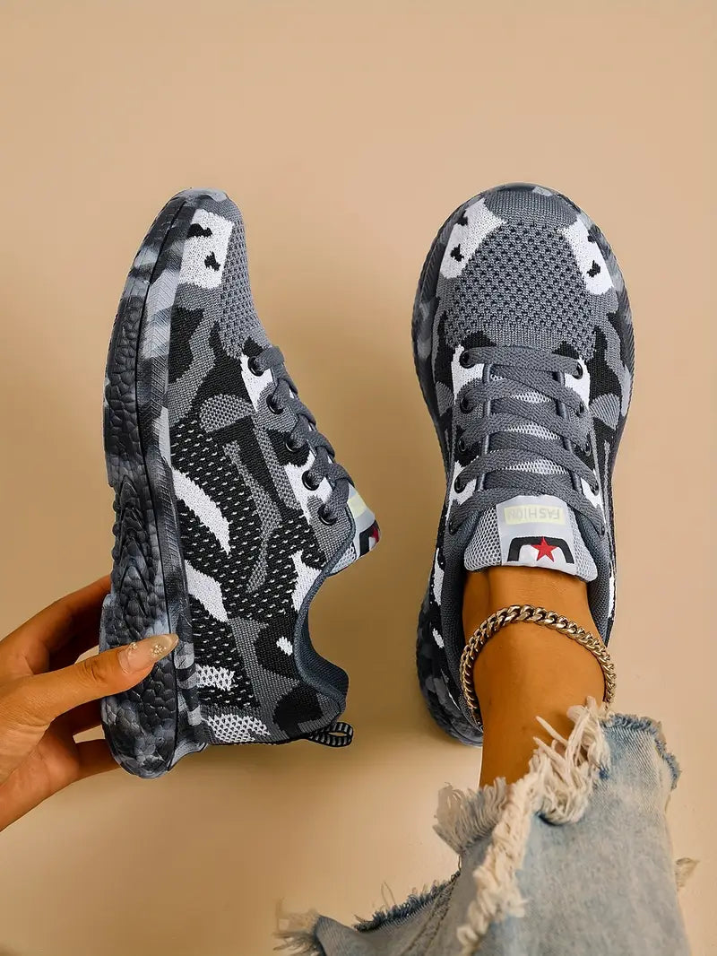 Layla™ - Comfy Wear-Resistant Camo Sneakers