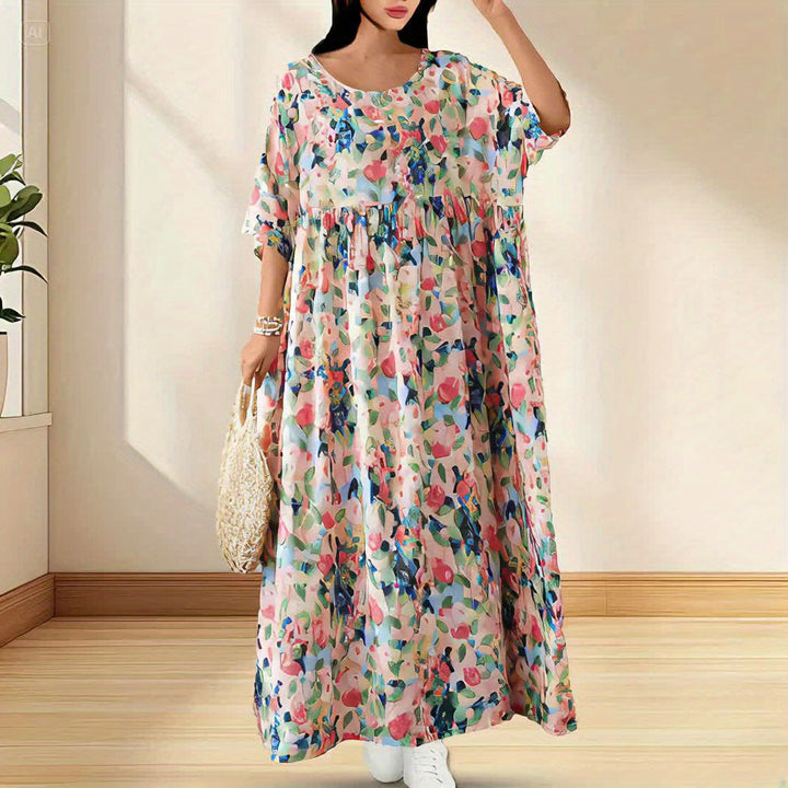 Valerie - Comfortable Floral Maxi Dress