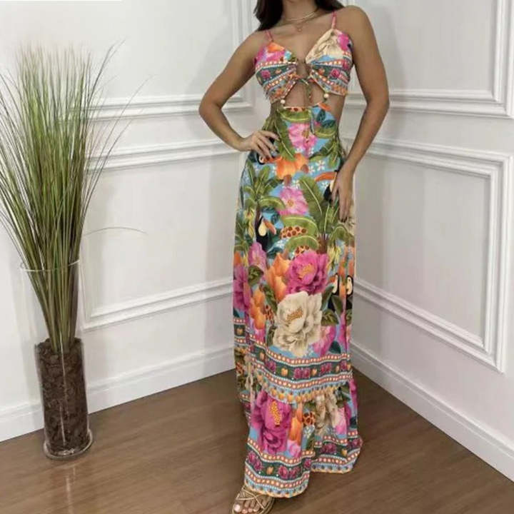 Sara - Backless Spaghetti Strap Dress