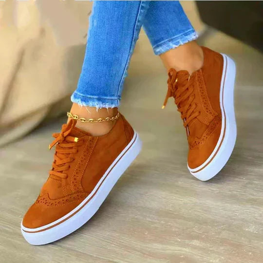 Olivya  - Lace-Up Platform Sneakers