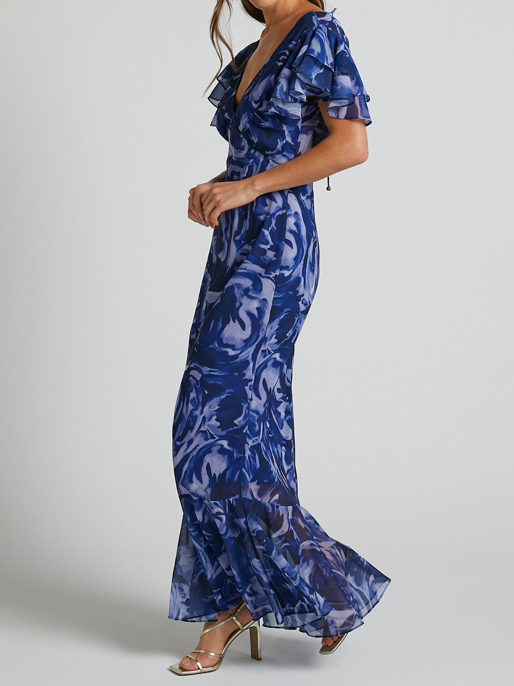 Scarlett - Stylish Long Dress With Ruffles