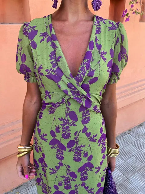 Melys | Chic Floral Print Dress