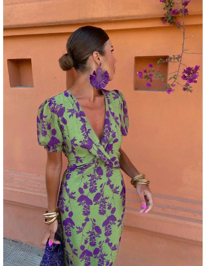 Melys | Chic Floral Print Dress