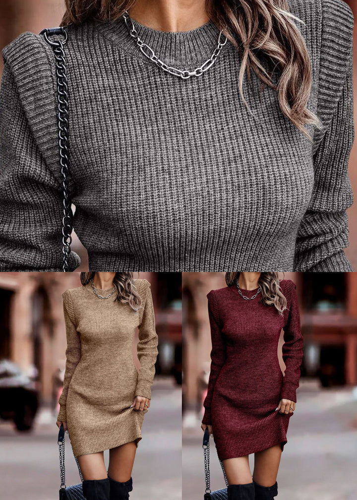Lia I French Khaki Knit Dress