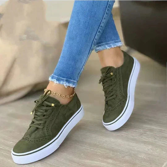 Olivya  - Lace-Up Platform Sneakers