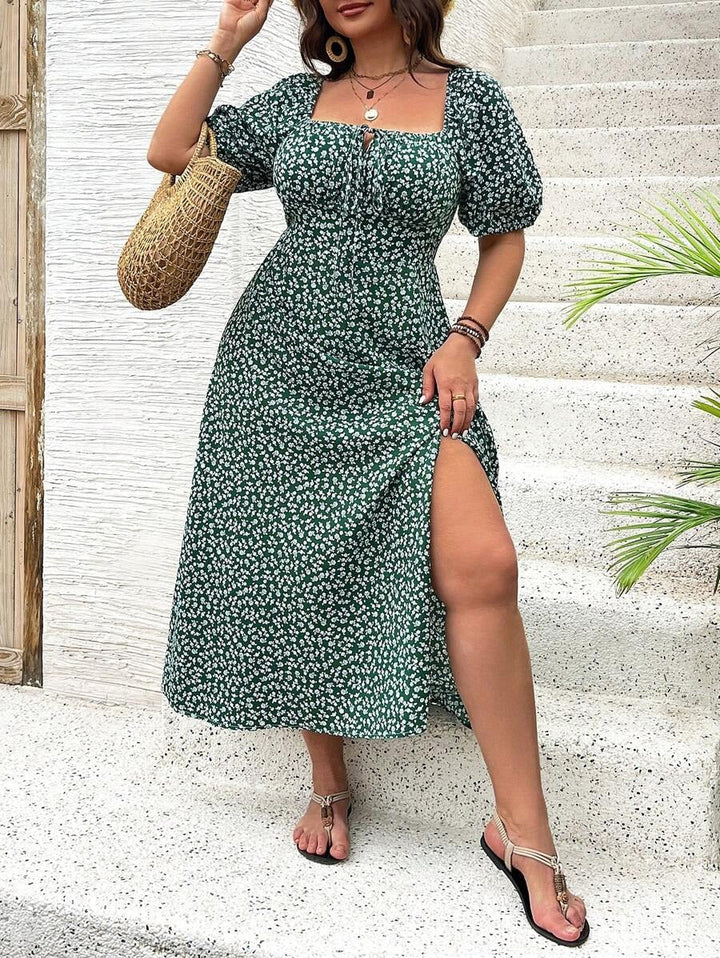 Ellie - Elegant Floral Midi Dress