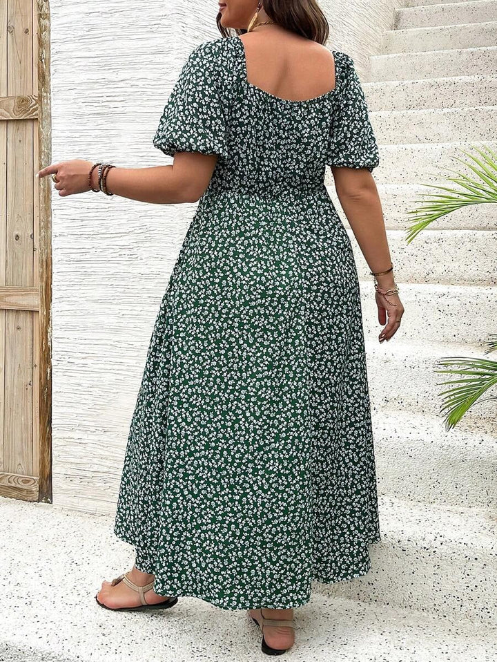 Ellie - Elegant Floral Midi Dress