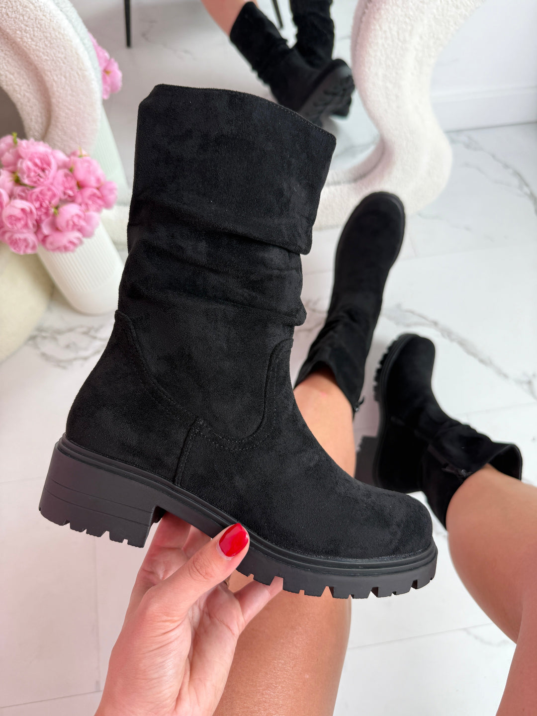 Marina Black Boots