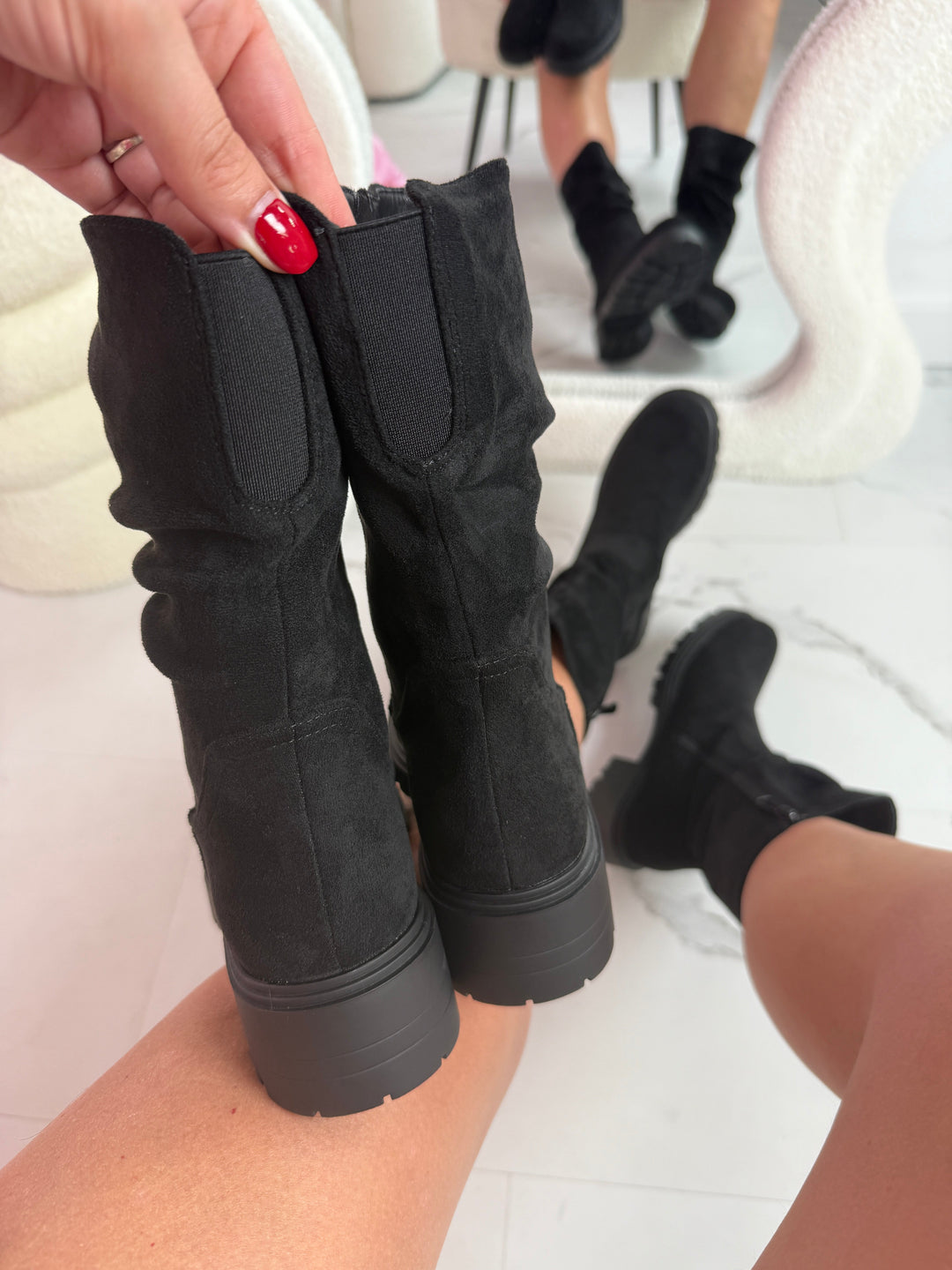 Marina Black Boots