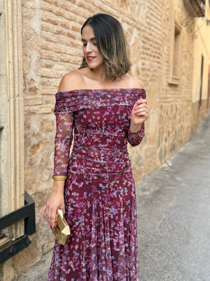 Vera | Printed Tulle Dress