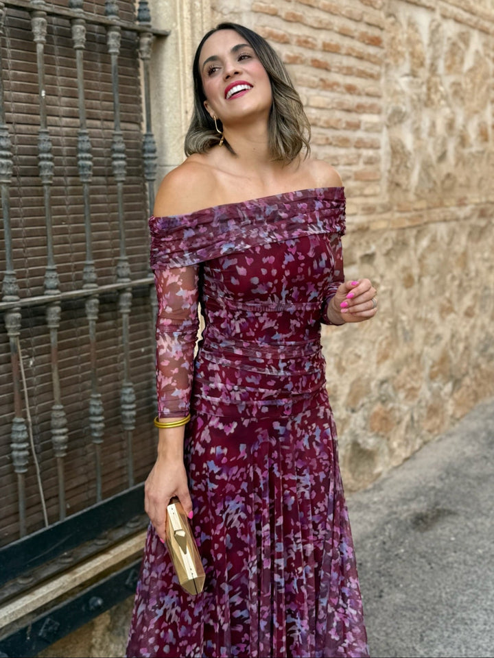 Vera | Printed Tulle Dress