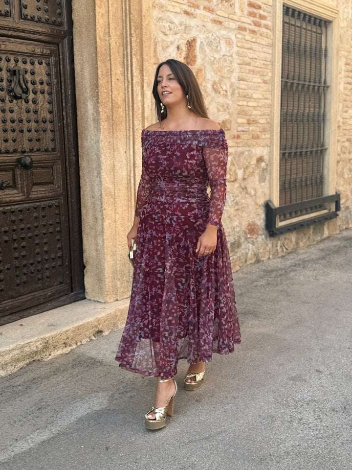 Vera | Printed Tulle Dress