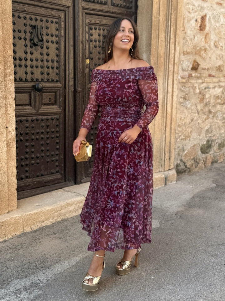 Vera | Printed Tulle Dress
